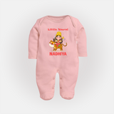 Little Sherni Goddess & Tiger Baby Full Body Suit - BABY PINK - New Born (Chest 7.5")
