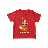 Little Sherni Goddess & Tiger Baby T Shirt - RED - 0-5 Months Old (Chest 17")