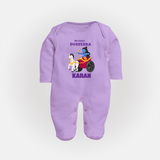 My First Dussehra Ram Leela Chariot Full Body Suit - LILAC - New Born (Chest 7.5")