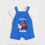 My First Dussehra Ram Leela Chariot Dungaree - COBALT BLUE - 0 - 5 Months Old (Chest 18")
