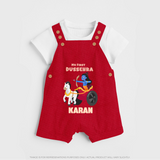 My First Dussehra Ram Leela Chariot Dungaree - RED - 0 - 5 Months Old (Chest 18")