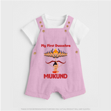My First Dussehra Lanka Battle Dungaree - BABY PINK - 0 - 5 Months Old (Chest 18")