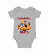Ram Leela Rockstar Romper - GREY - New Born (Chest 14")