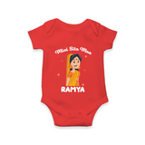 Mini Sita Maa Romper - RED - New Born (Chest 14")