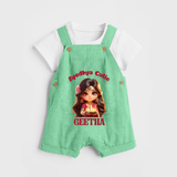 Ayodhya Princess Dungaree - GREEN - 0 - 5 Months Old (Chest 18")
