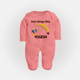 Good Triumph Over Evil Full Body Suit - PEACH - New Born (Chest 7.5")