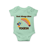 Good Triumph Over Evil Romper - MINT GREEN - New Born (Chest 14")