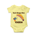 Good Triumph Over Evil Romper - PASTEL YELLOW - New Born (Chest 14")