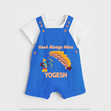 Good Triumph Over Evil Dungaree - COBALT BLUE - 0 - 5 Months Old (Chest 18")