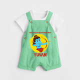 Little Vijayadashami Hero Dungaree - GREEN - 0 - 5 Months Old (Chest 18")