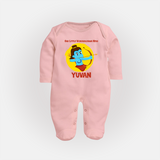 Little Vijayadashami Hero Full Body Suit - BABY PINK - New Born (Chest 7.5")