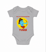Little Vijayadashami Hero Romper - GREY - New Born (Chest 14")