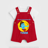 Little Vijayadashami Hero Dungaree - RED - 0 - 5 Months Old (Chest 18")