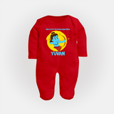 Little Vijayadashami Hero Full Body Suit - RED - New Born (Chest 7.5")