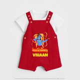 Arrow Of Goodness Dungaree - RED - 0 - 5 Months Old (Chest 18")
