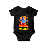 Arrow Of Goodness Romper - BLACK - New Born (Chest 14")
