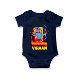 Arrow Of Goodness Romper - NAVY BLUE - New Born (Chest 14")