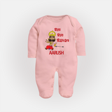 Bye Bye Ravan Full Body Suit - BABY PINK - New Born (Chest 7.5")