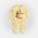 Bye Bye Ravan Full Body Suit - PASTEL YELLOW - New Born (Chest 7.5")