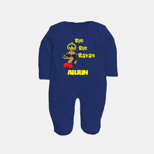 Bye Bye Ravan Sleep Suit | Custom Baby Sleep Suit for Dussehra Celebration