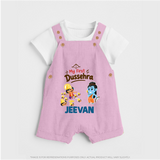 My First Dussehra Jeevan Ram & Ravan Dungaree - BABY PINK - 0 - 5 Months Old (Chest 18")