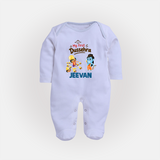 My First Dussehra Jeevan Ram & Ravan Fullbody suit - BABY BLUE - New Born (Chest 7.5")
