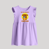 My First Dussehra Karan Bow Warrior Baby Frock - LILAC - 0 - 3 Months Old (Chest 17")