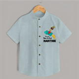 Ravan Time To Go Dussehra Shirt - ARCTIC BLUE - 0 - 6 Months Old (Chest 23")
