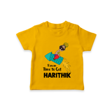 Ravan Time To Go Dussehra T shirt - CHROME YELLOW - 0-5 Months Old (Chest 17")