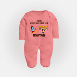 Ravan Better Luck Next Time Dussehra Fullbody suit - PEACH - New Born (Chest 7.5")
