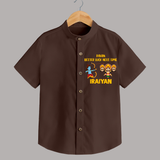 Ravan Better Luck Next Time Dussehra Shirt - CHOCOLATE BROWN - 0 - 6 Months Old (Chest 23")