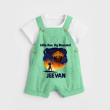 Little Ram Big Dhamaka Dussehra Dungaree - GREEN - 0 - 5 Months Old (Chest 18")
