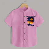 Little Ram Big Dhamaka Dussehra Shirt - BABY PINK - 0 - 6 Months Old (Chest 23")