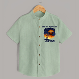 Little Ram Big Dhamaka Dussehra Shirt - MINT GREEN - 0 - 6 Months Old (Chest 23")