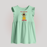 Ravan Defeat Celebration Dussehra Baby Frock - MINT GREEN - 0 - 3 Months Old (Chest 17")