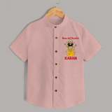 Ravan Defeat Celebration Dussehra Shirt - PEACH - 0 - 6 Months Old (Chest 23")