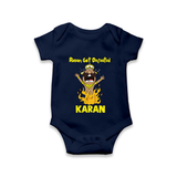 Ravan Defeat Celebration Dussehra Romper - NAVY BLUE - New Born (Chest 14")