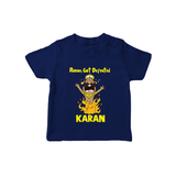 Ravan Defeat Celebration Dussehra T shirt - NAVY BLUE - 0-5 Months Old (Chest 17")