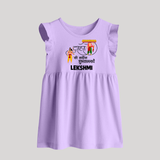 Ravan Ten Heads Triumph Dussehra Baby Frock - LILAC - 0 - 3 Months Old (Chest 17")