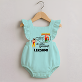 Ravan Ten Heads Triumph Dussehra Romper Frock - MINT GREEN - 0 - 3 Months Old (Chest 19")