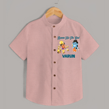 Ravan Ka The End Dussehra Shirt - PEACH - 0 - 6 Months Old (Chest 23")