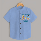 Ravan Ka The End Dussehra Shirt - SKY BLUE - 0 - 6 Months Old (Chest 23")