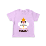 Happy Dussehra Ravan Face T shirt - LILAC - 0-5 Months Old (Chest 17")