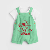 Ram Arrow Victory Dussehra Dungaree - GREEN - 0 - 5 Months Old (Chest 18")