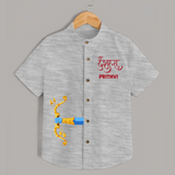Dussehra Bow Victory Celebration Shirt - GREY - 0 - 6 Months Old (Chest 23")