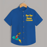 Bye Bye Ravan Dussehra Fun Shirt - COBALT BLUE - 0 - 6 Months Old (Chest 23")
