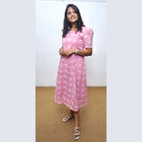 Pink Pleated Dress
