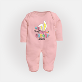 My Easter – Bunny Ears Baby Fullbody suit - BABY PINK - New Born (Chest 7.5")