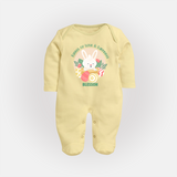 Basket of Love & Surprises – Easter Fullbody suit - PASTEL YELLOW - New Born (Chest 7.5")