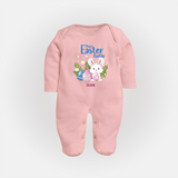 Hoppy Easter Cutie – Fullbody suit - BABY PINK - New Born (Chest 7.5")